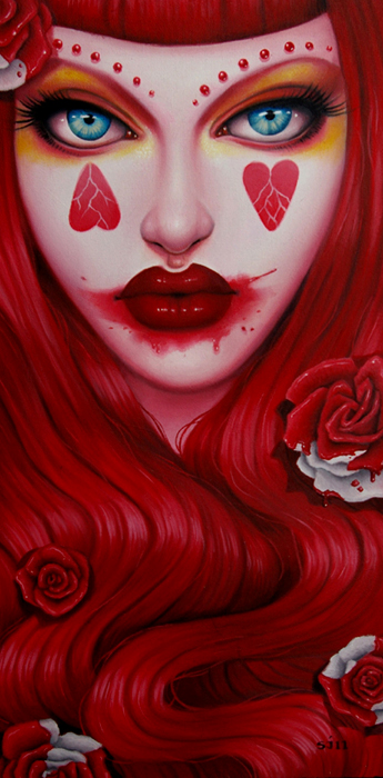 Off with Their Heads, 10x20", oil by Sarah Joncas